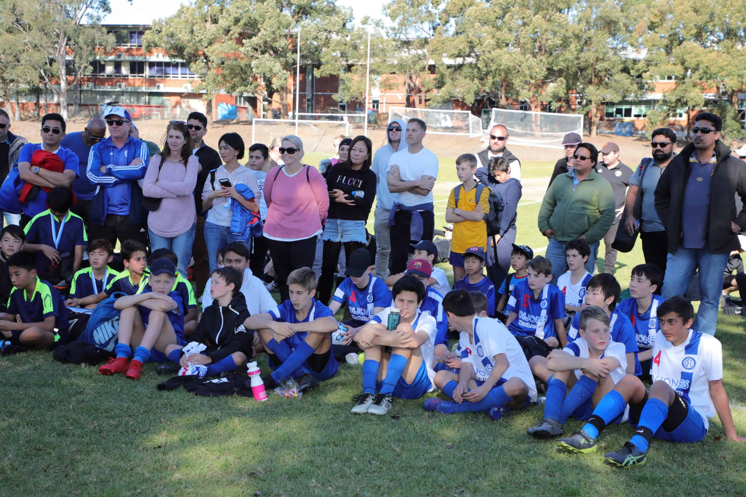 The King's School Football players