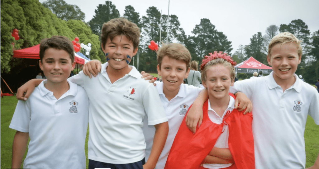 Students at the King's Sydney Boys School